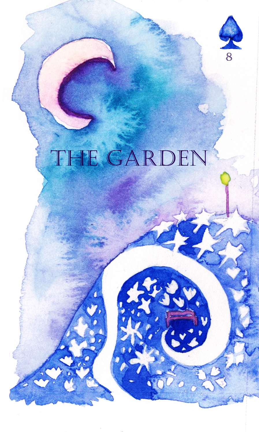 garden illustration lenormand cards